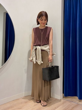 「NOLLEY’S Sophi（ノーリーズソフィ）のアイテム」を使った、imaiさん（レディース・159cm）の夏コーディネート