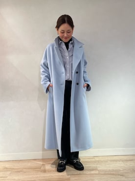 「NOLLEY’S Sophi（ノーリーズソフィ）のアイテム（チェスターコート）」を使った、imaiさん（レディース・159cm）の秋コーディネート