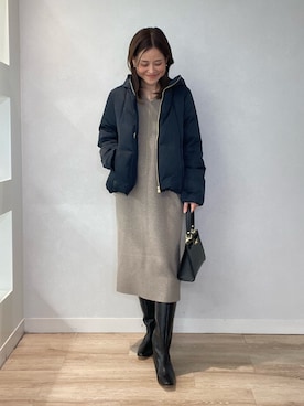 「NOLLEY’S Sophi（ノーリーズソフィ）のアイテム（ワンピース/ドレス）」を使った、imaiさん（レディース・159cm）の冬コーディネート