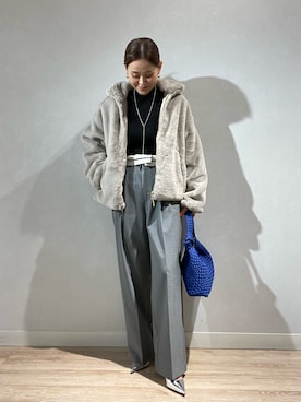 「NOLLEY’S Sophi（ノーリーズソフィ）のアイテム（ブルゾン）」を使った、imaiさん（レディース・159cm）の秋コーディネート