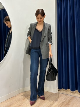 「オフィススタイル」｜「アイテム（キャミソール）」を使った、imaiさん（レディース・159cm）の秋コーディネート