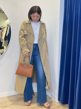 「NOLLEY’S Sophi（ノーリーズソフィ）のアイテム（トレンチコート）」を使った、imaiさん（レディース・159cm）の春コーディネート