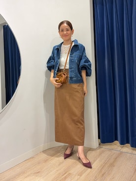 「marco masi（マルコマージ）の【MARCO MASI/ マルコマージ】ミニキューブムートンバッグ（ショルダーバッグ）」を使った、imaiさん（レディース・159cm）の秋コーディネート