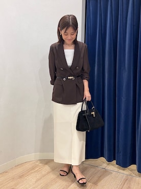 「アイテム（チョーカー、ゴールド系）」を使った、imaiさん（レディース・159cm）の秋コーディネート