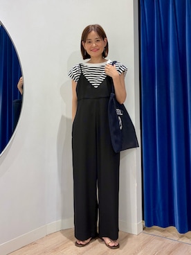 「アイテム（つなぎ/オールインワン）」を使った、imaiさん（レディース・159cm）の夏コーディネート