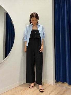 「NOLLEY’S Sophi（ノーリーズソフィ）のアイテム（オールインワン・サロペット）」を使った、imaiさん（レディース・159cm）の夏コーディネート