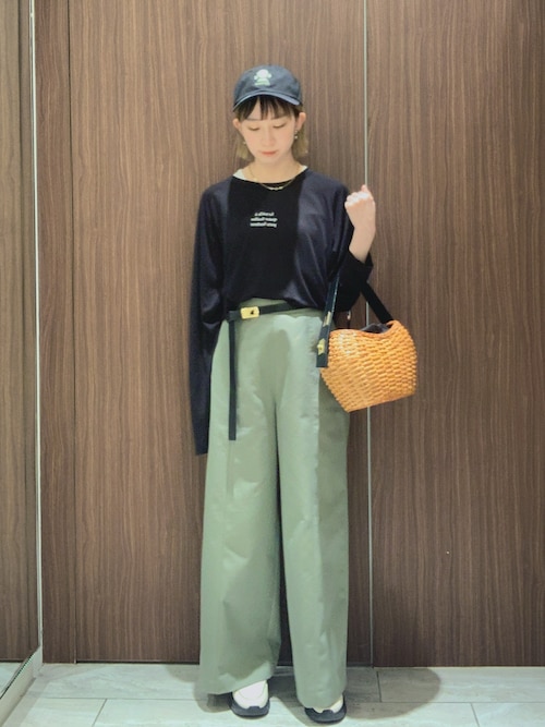 セール】撥水ツイルワイドパンツ/夏服（その他パンツ）｜qualite