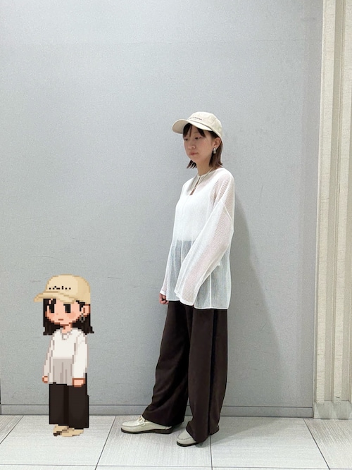 スキッパー風透かしメッシュニット（ニット/セーター）｜Rouge vif