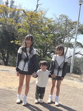 「devirock（デビロック）のアイテム（トップス）」を使った、Lunarion.21さん（キッズ・90cm）の冬コーディネート