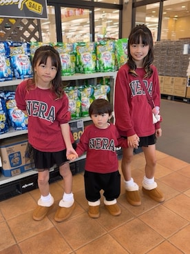 「アイテム（ブーツ）」を使った、Lunarion.21さん（キッズ・90cm）の秋コーディネート