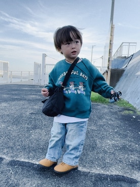 「アイテム（パンツ）」を使った、Lunarion.21さん（キッズ・90cm）の秋コーディネート