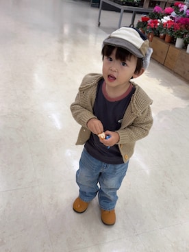 「アイテム（トップス）」を使った、Lunarion.21さん（キッズ・90cm）の秋コーディネート