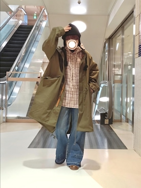 「アイテム（その他アウター）」を使った、kuuさん（レディース・154cm）の秋コーディネート