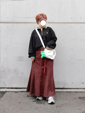 「アイテム（キーホルダー）」を使った、kuuさん（レディース・154cm）の秋コーディネート