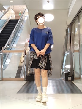 「アイテム（スカート）」を使った、kuuさん（レディース・154cm）の夏コーディネート