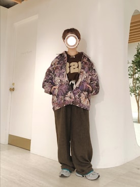 「DOUBLE NAME（ダブルネーム）のアイテム」を使った、kuuさん（レディース・154cm）の冬コーディネート