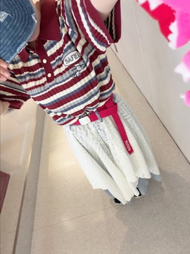 「DOUBLE NAME（ダブルネーム）のアイテム」を使った、kuuさん（レディース・154cm）の春コーディネート