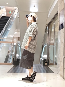 「KEEN（キーン）のアイテム」を使った、kuuさん（レディース・154cm）の夏コーディネート