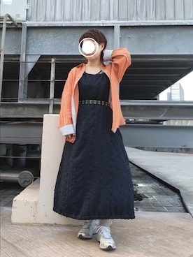「DOUBLE NAME（ダブルネーム）のアイテム」を使った、kuuさん（レディース・154cm）の春コーディネート