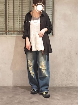 「ベアトップ」｜kuuさん（レディース・154cm）の夏コーディネート