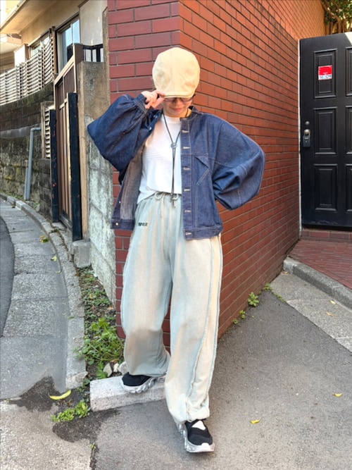 DOUBLE NAME（ダブルネーム） カーディガン スカーフSET オーバー 