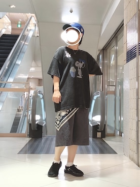 「KEEN（キーン）のアイテム」を使った、kuuさん（レディース・154cm）の夏コーディネート