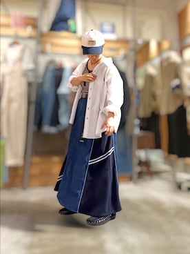「白シャツ」｜kuuさん（レディース・154cm）の夏コーディネート