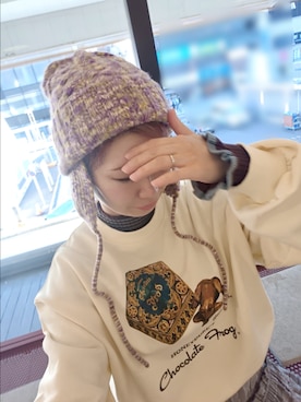 「アイテム（その他トップス）」を使った、kuuさん（レディース・154cm）の冬コーディネート