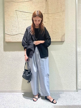 「アイテム（その他アウター）」を使った、yoshioka1027さん（レディース・164cm）の夏コーディネート