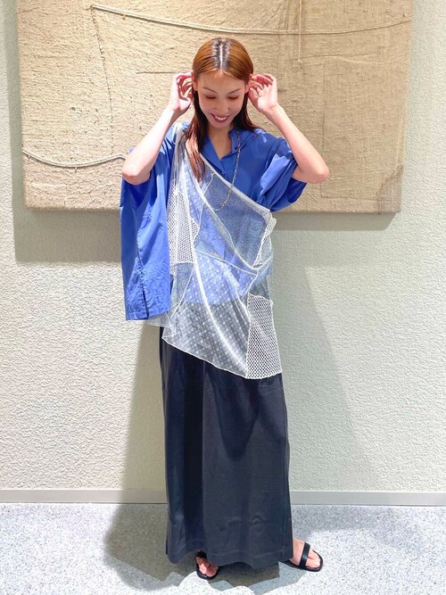 【新品】plage ポンチョ ブラウス グレー plage ブラウス シャツ PEACH COTTON レディース : ZOZOTOWN