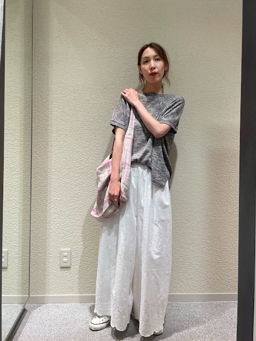 リネンコットンスカーフニット