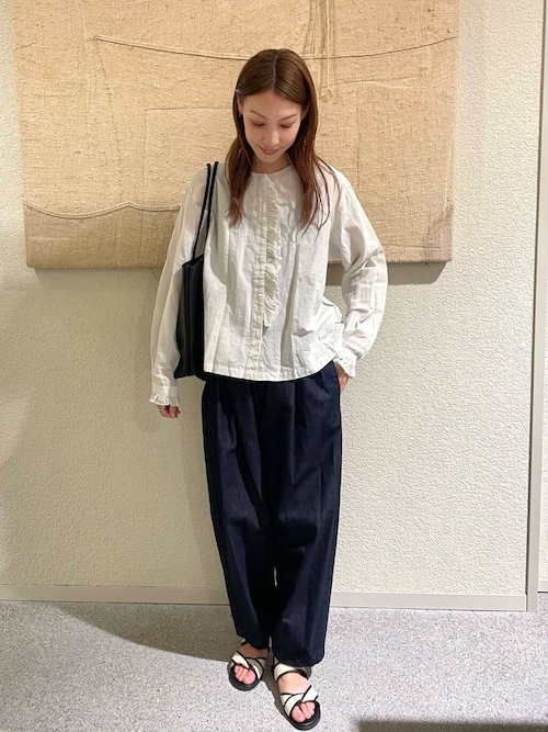 かぐれ パンツ デニムクロップドパンツ レディース : ZOZOTOWN