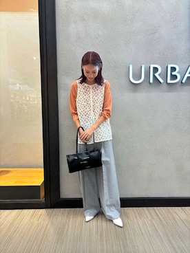 「URBAN RESEARCH（アーバンリサーチ）の2wayコードレースベスト（ベスト）」を使った、♢♦︎RINA♦︎♢さん（レディース・164cm）の夏コーディネート