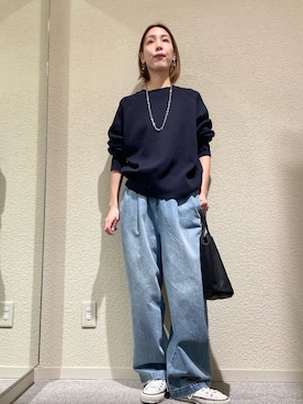 「かぐれ（カグレ）のアイテム」を使った、およぴさん（レディース・164cm）の春コーディネート