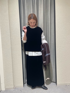 「アイテム（その他トップス）」を使った、およぴさん（レディース・164cm）の冬コーディネート