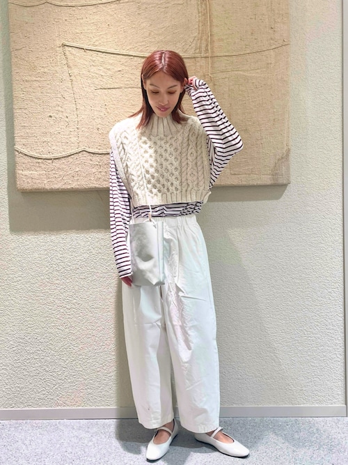 かぐれ コットンクロップドパンツ ホワイト かぐれ｜コットン