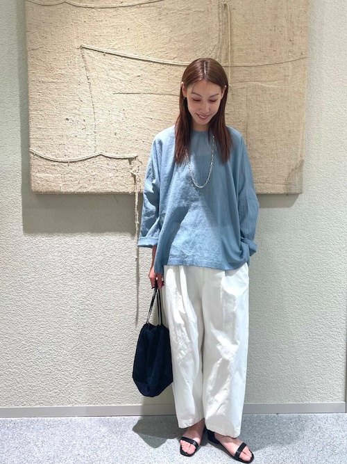 コットンクロップドパンツ