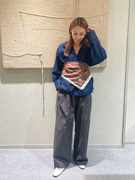 「アイテム（パンツ）」を使った、およぴさん（レディース・164cm）の秋コーディネート
