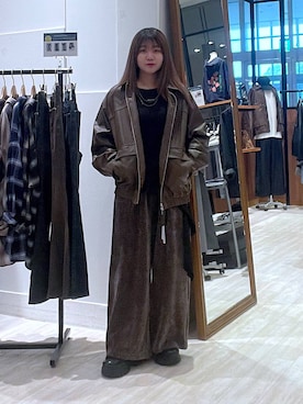 「PAGEBOY（ページボーイ）の【ステンレス素材】ロングボールチェーンネックレス（ネックレス）」を使った、keinnna79さん（レディース・160cm）の秋コーディネート