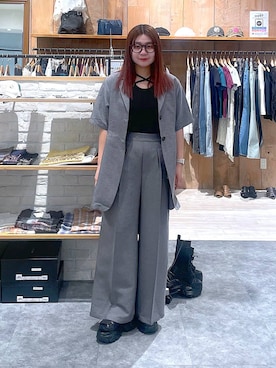 「PAGEBOY（ページボーイ）の≪S/M/Lの3サイズ展開≫ モードバックルスポサン（サンダル、ブラック系）」を使った、keinnna79さん（レディース）の春コーディネート