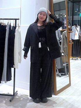 「PAGEBOY（ページボーイ）の【セットアップ対応】チェックMIXジャケット 《2サイズ展開》（テーラードジャケット）」を使った、keinnna79さん（レディース・160cm）の秋コーディネート