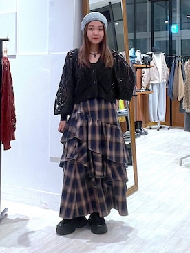 「アイテム（ハンチング/ベレー帽）」を使った、keinnna79さん（レディース・160cm・20代）の秋コーディネート