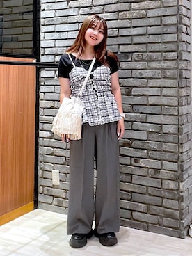 「PAGEBOY（ページボーイ）の【ステンレス素材】ロングボールチェーンネックレス（ネックレス）」を使った、keinnna79さん（レディース・160cm）の夏コーディネート