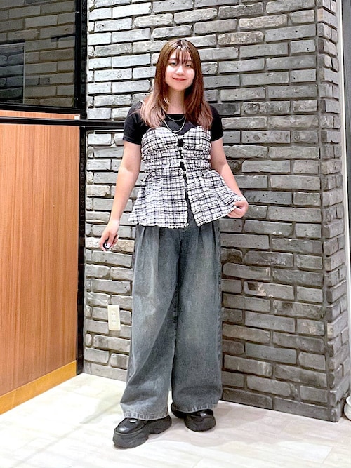 PAGEBOY タックデニムパンツ WEB限定サイズあり>タックデニムパンツ（デニムパンツ