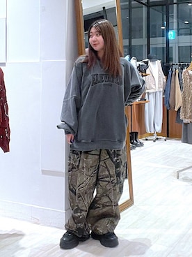 「アイテム（カーゴパンツ）」を使った、keinnna79さん（レディース・160cm・20代）の秋コーディネート