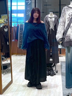 「PAGEBOY（ページボーイ）の【ステンレス素材】ロングボールチェーンネックレス（ネックレス）」を使った、keinnna79さん（レディース・160cm）の秋コーディネート