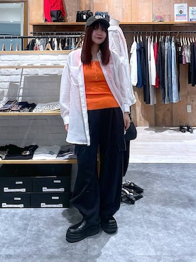 「PAGEBOY（ページボーイ）のアイテム（キャップ）」を使った、keinnna79さん（レディース・160cm）の春コーディネート