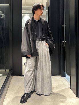 「アイテム（MA-1）」を使った、おざさん（メンズ・172cm）の秋コーディネート