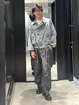 「HARE（ハレ）のアイテム（ブルゾン）」を使った、おざさん（メンズ・172cm）の春コーディネート