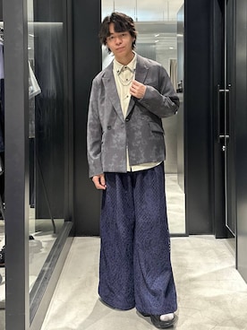 「HARE（ハレ）のアイテム（ジャケット/アウター）」を使った、おざさん（メンズ・172cm）の春コーディネート